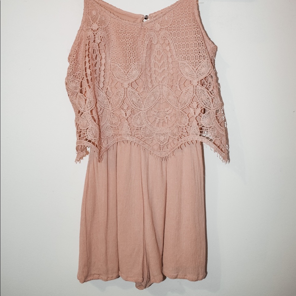 Peachy pink romper